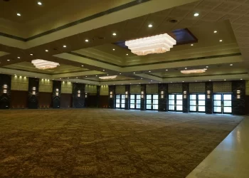 Spacious Carnation Hall wedding venue at Chattarpur Farms in Nagpur