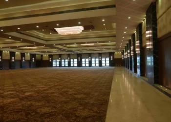 Carnation Hall wedding hall interior at Chattarpur Farms in Nagpur